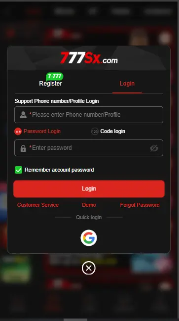 777sx login